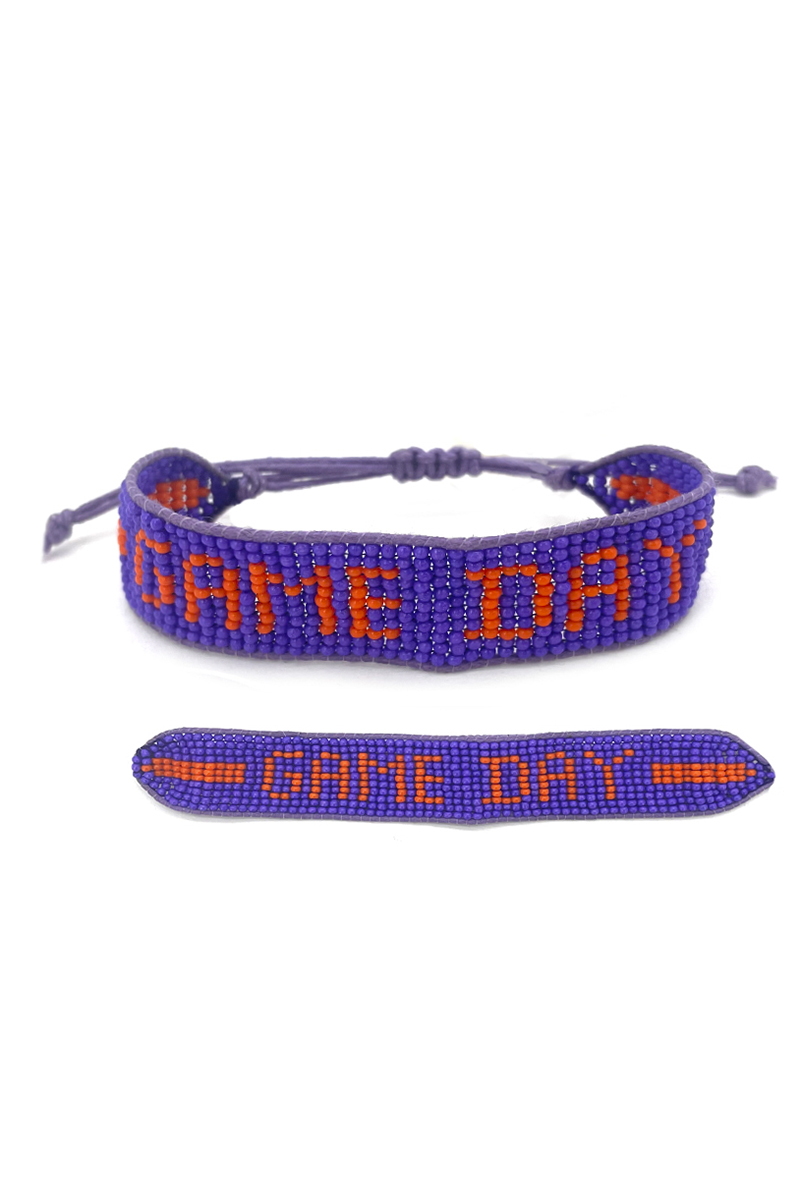 SEED BEAD GAME DAY BRACELET
