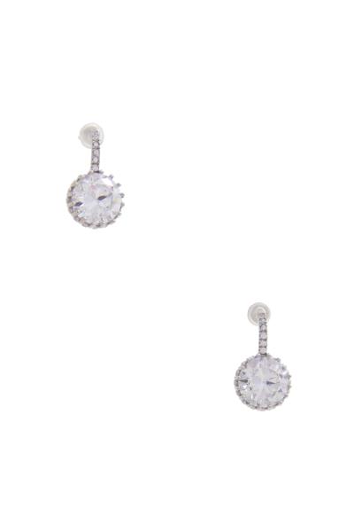 ROUND CRYSTAL POST EARRING