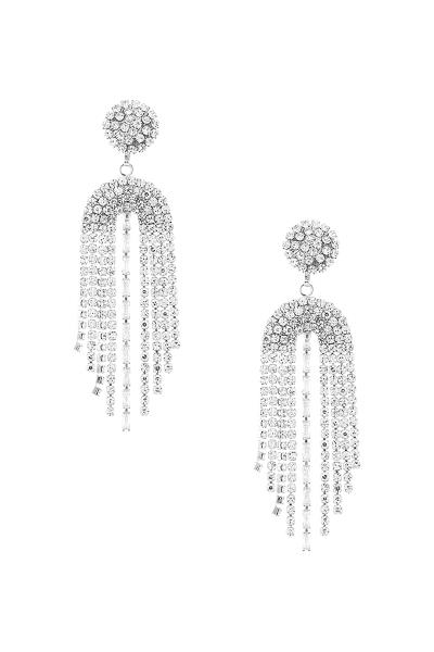 RHINESTONE CRYSTAL ARCH DANGLE EARRING