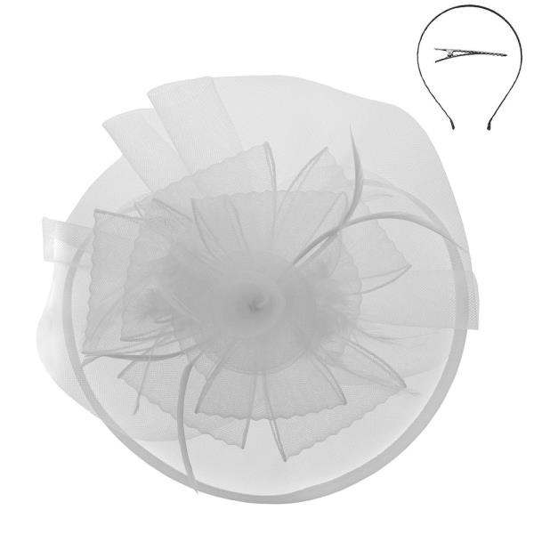 FASHION FLOWER MESH FASCINATOR