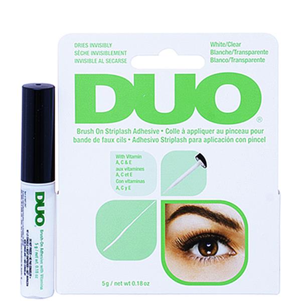 DUO BRUSH ON STRIPLASH ADHESIVE WHITE CLEAR 6 PC