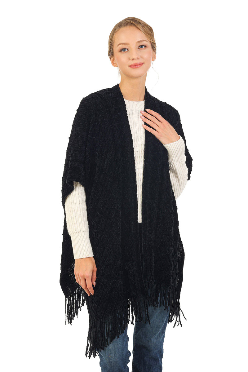 FASHION KNIT PONCHO