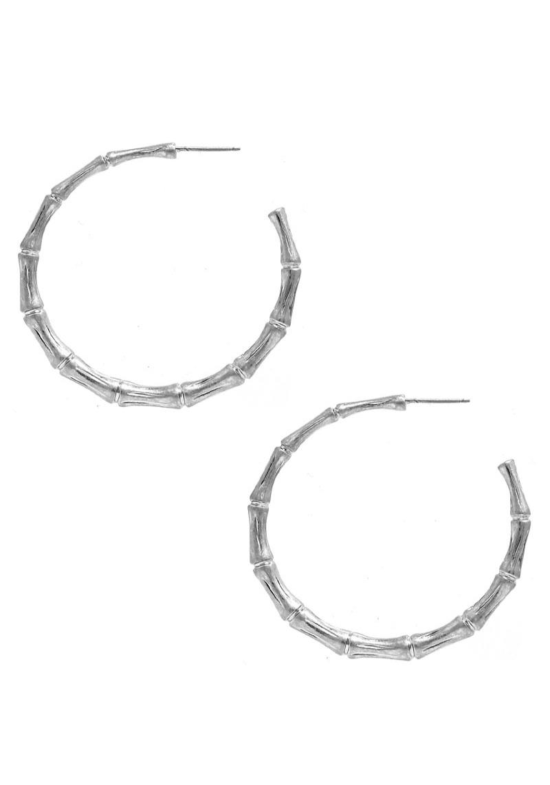 BAMBOO HOOP EARRING