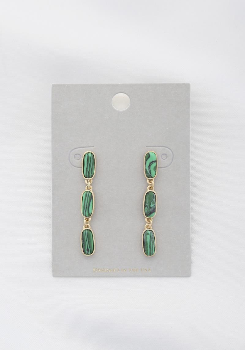 OVAL LINK DANGLE EARRING