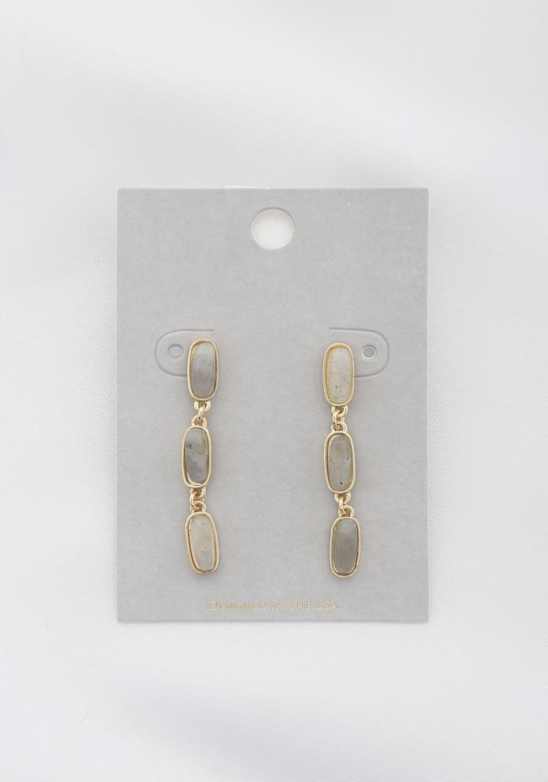 OVAL LINK DANGLE EARRING