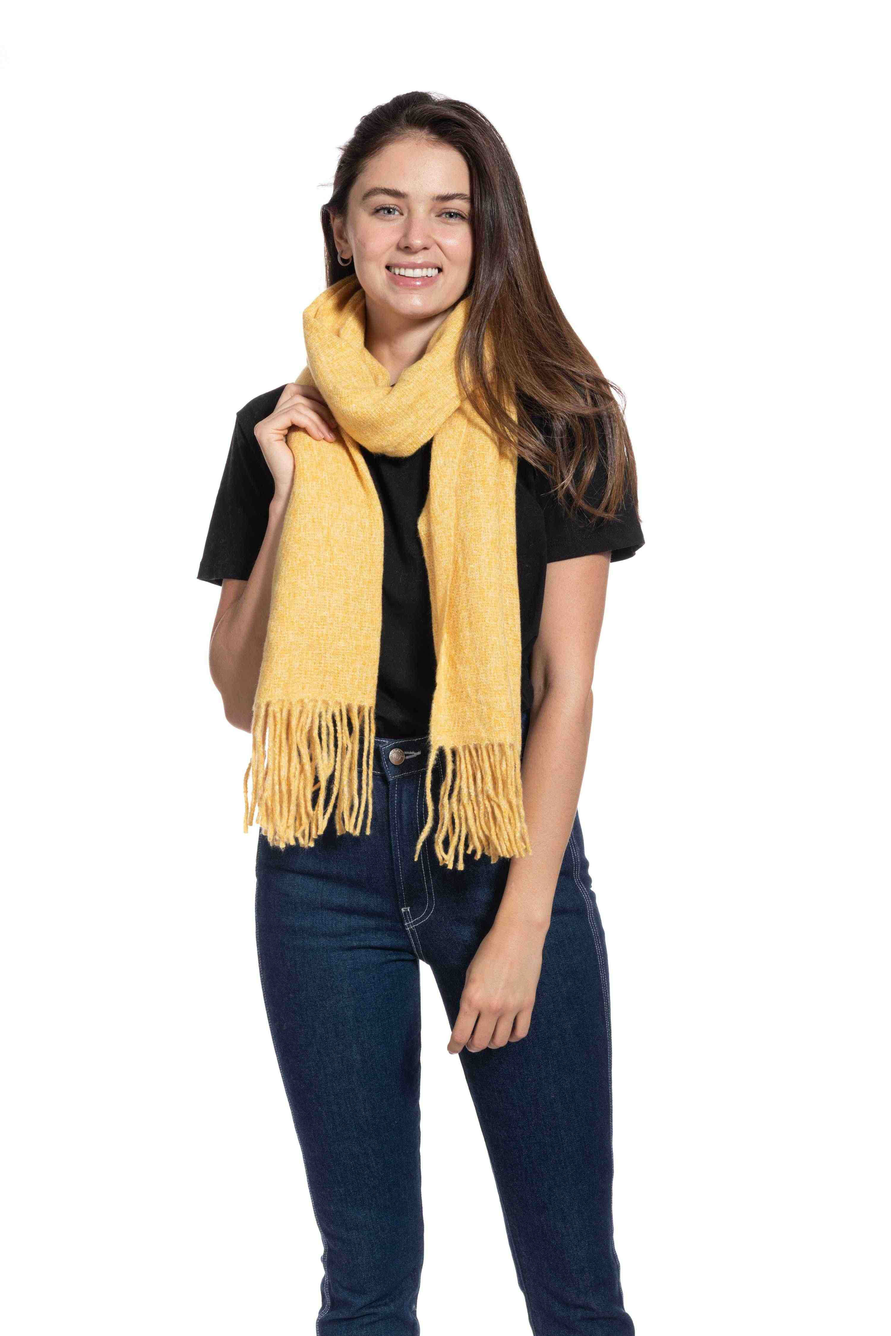 FASHION SOLID COLOR BLANKET SCARF