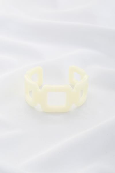 SQUARE ACETATE CUFF BRACELET