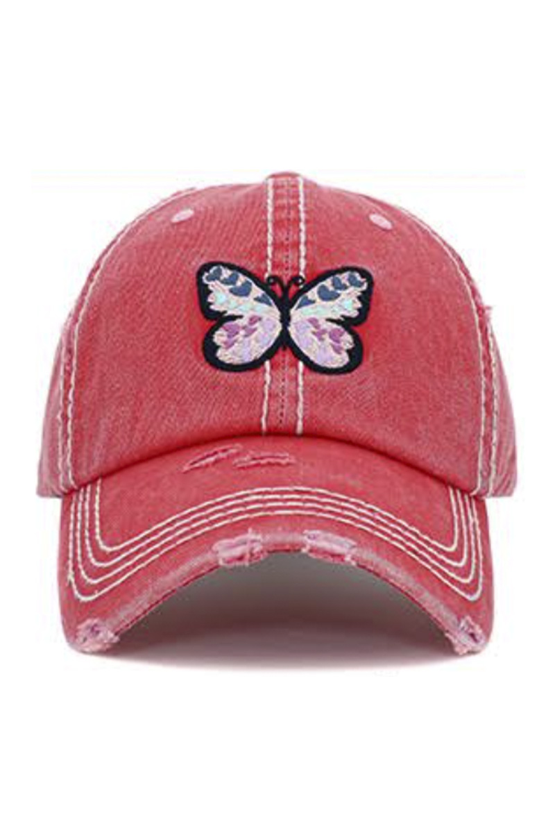 BUTTERFLY WASHED VINTAGE BALLCAP