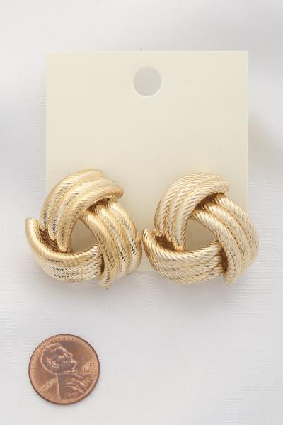 KNOT METAL POST EARRING