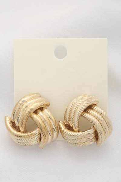 KNOT METAL POST EARRING