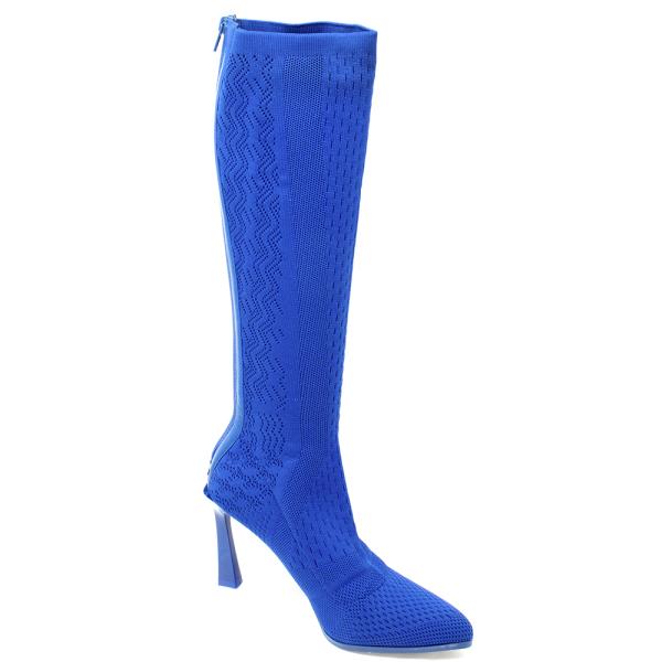STRETCH KNIT FABRIC BOOTS