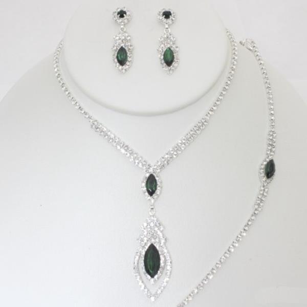MARQUISE CRYSTAL BRACELET NECKLACE