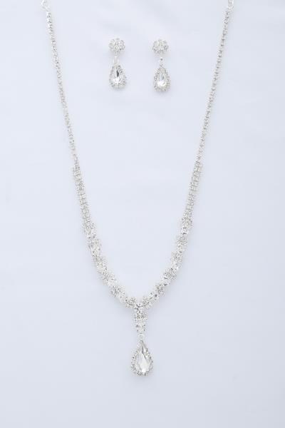 TEARDROP RHINESTONE NECKLACE