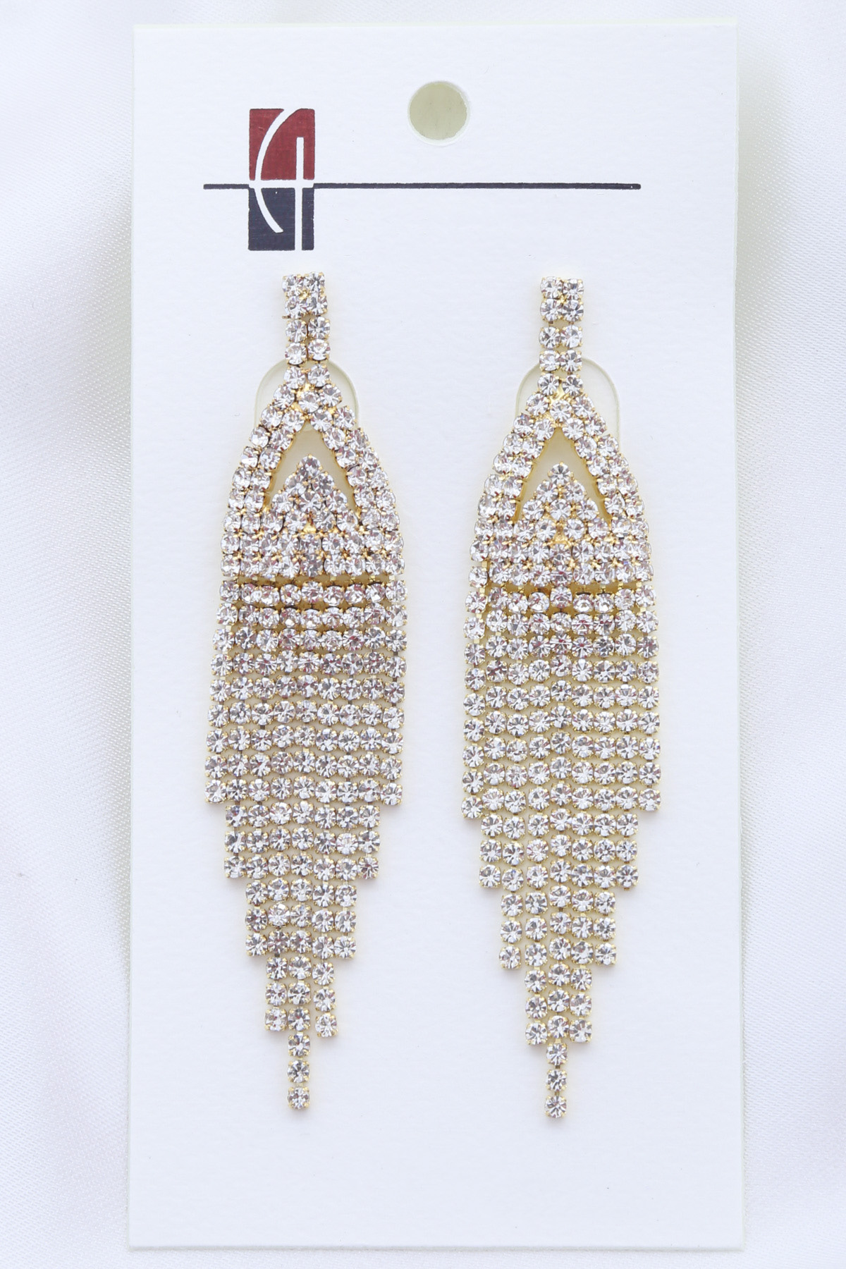RHINESTONE DANGLE EARRING