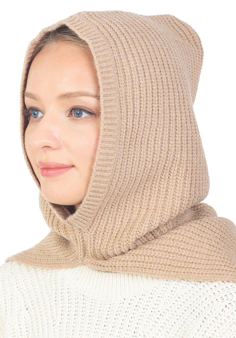 FASHION KNIT HOODIE HAT