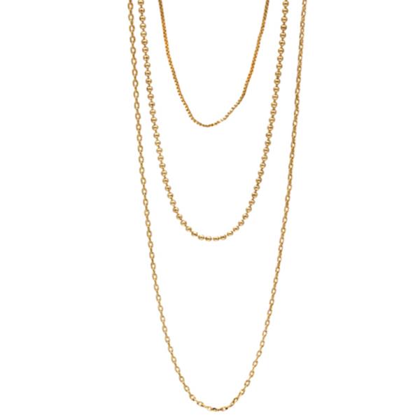 DAINTY BALL BEAD LAYERED NECKLACE