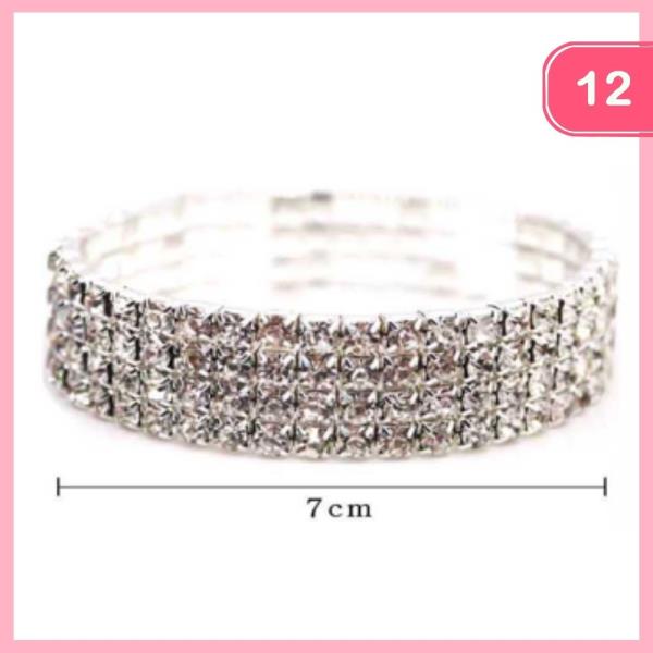 FASHION RHINESTONE BRACELET (12 UNITS)