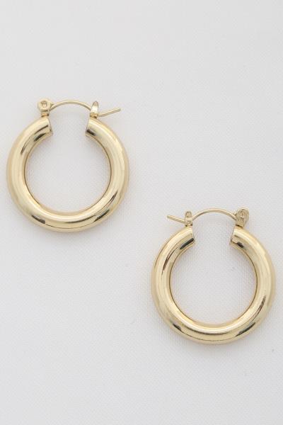 METAL HOOP EARRING