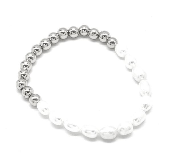 METAL PEARL BEAD BRACELET
