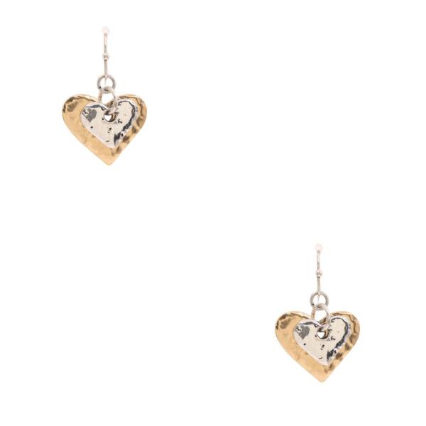 RODEO WESTERN RUSTIC WESTERN HEART EARRING