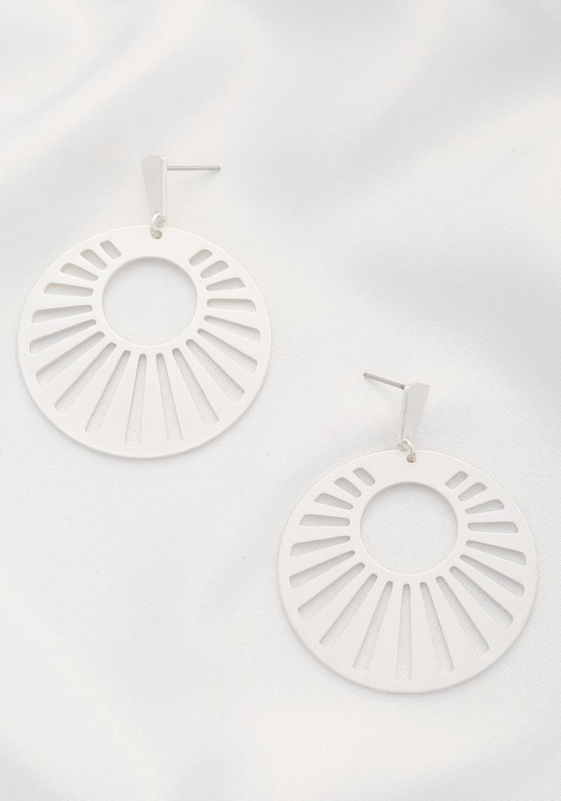 ROUND METAL EARRING