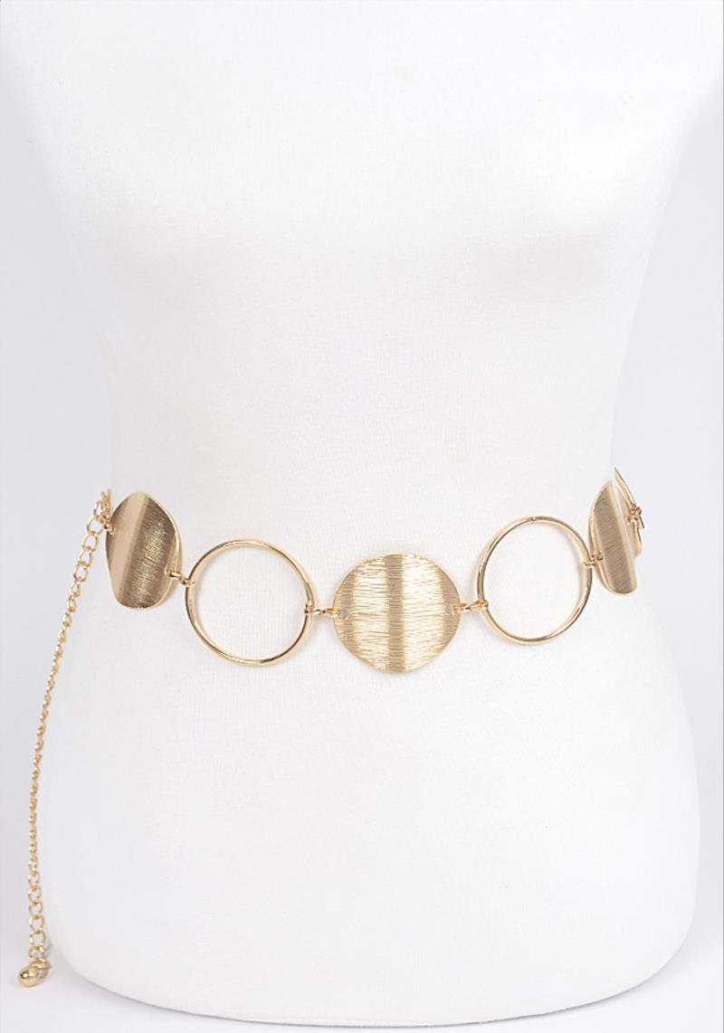 Oceania Brass Chain Belt