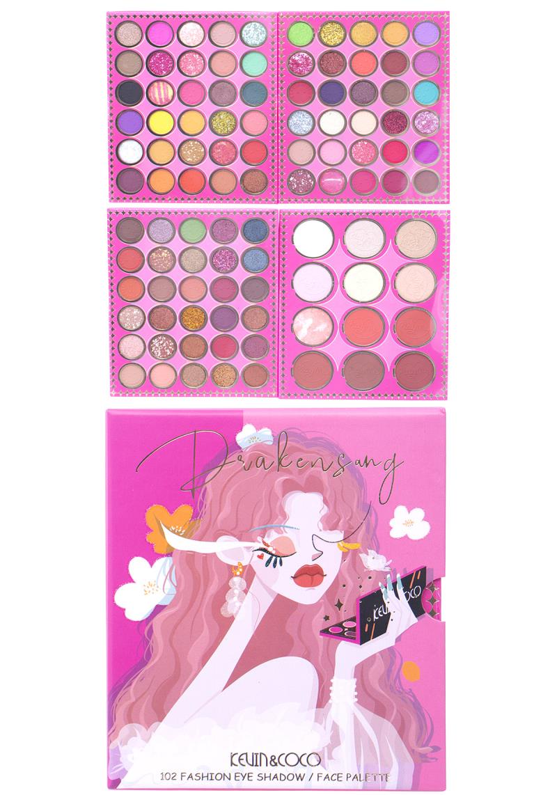 102 FASHION EYESHADOW WITH FACE PALETTE