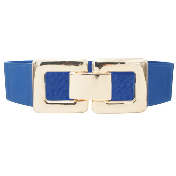 FRONT CLASP METAL BUCKLE ELASTIC BELT