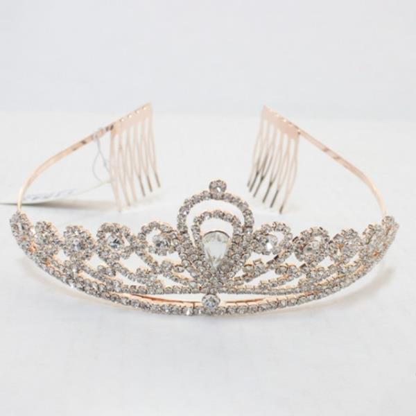 RHINESTONE CROWN TIARA