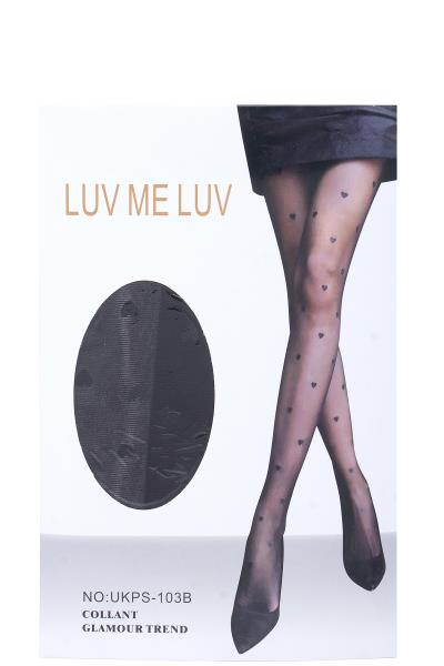 LUV ME LUV HEART KNIT DESIGN STOCKINGS (6 UNITS)