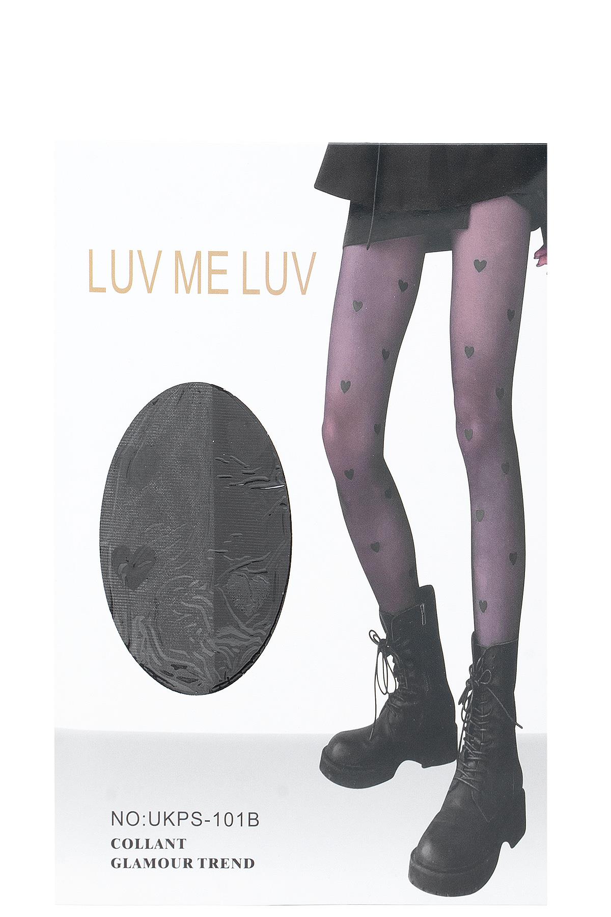 LUV ME LUV HEART KNIT DESIGN STOCKINGS (6 UNITS)