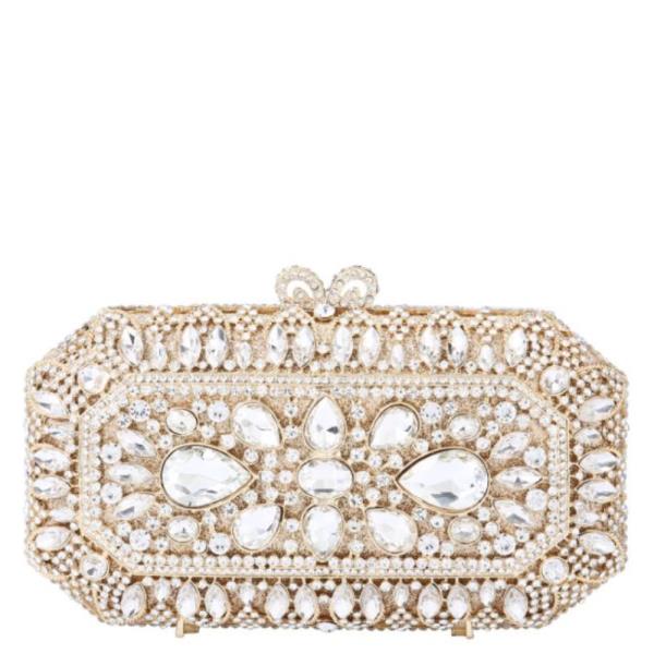 (PRE-ORDER/ONLY ONLINE) ORNATE RHINESTONE MINAUDIERE CLUTCH BAG