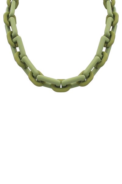 SILICONE COATING CHAIN NECKLACE