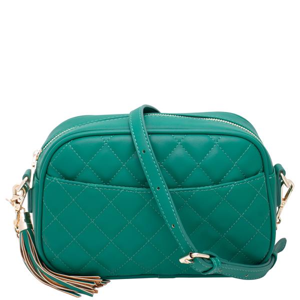 FASHION TASSEL QUILT DESIGN CROSSBODY BAG