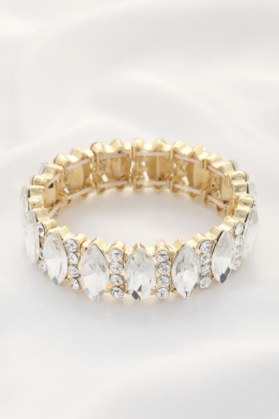 MARQUISE CRYSTAL STRETCH BRACELET