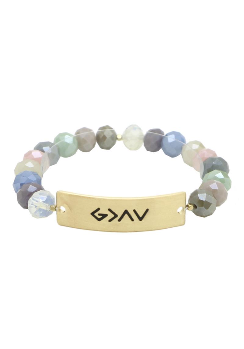 INSPIRATIONAL GLASS BRACELET