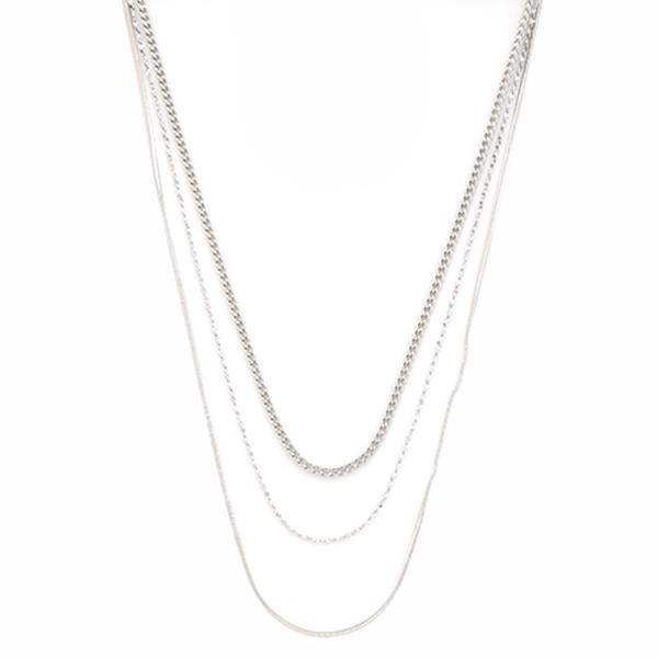 SODAJO LAYERED METAL NECKLACE