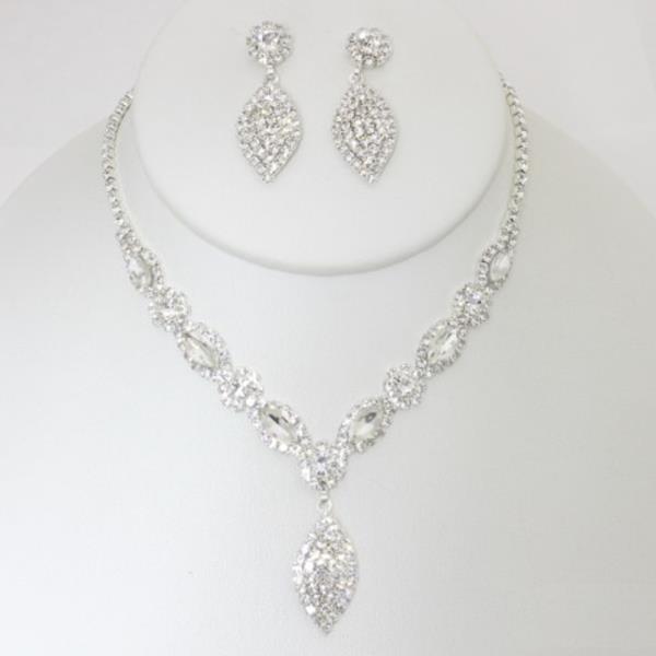 MARQUISE RHINESTONE NECKLACE