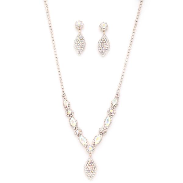 MARQUISE RHINESTONE NECKLACE