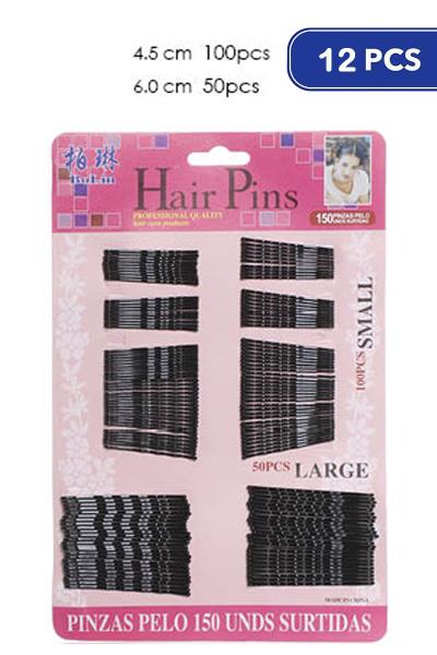 FASHION BOBBY PIN SET (12 UNITS)