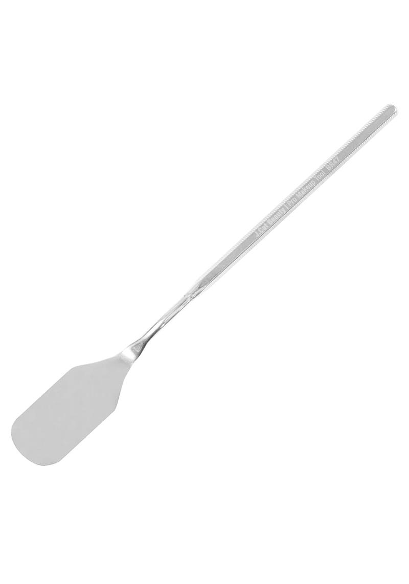 J CAT BEAUTY PRO PICK ME UP AND BLEND METAL SPATULA ROUND RECTANGLE