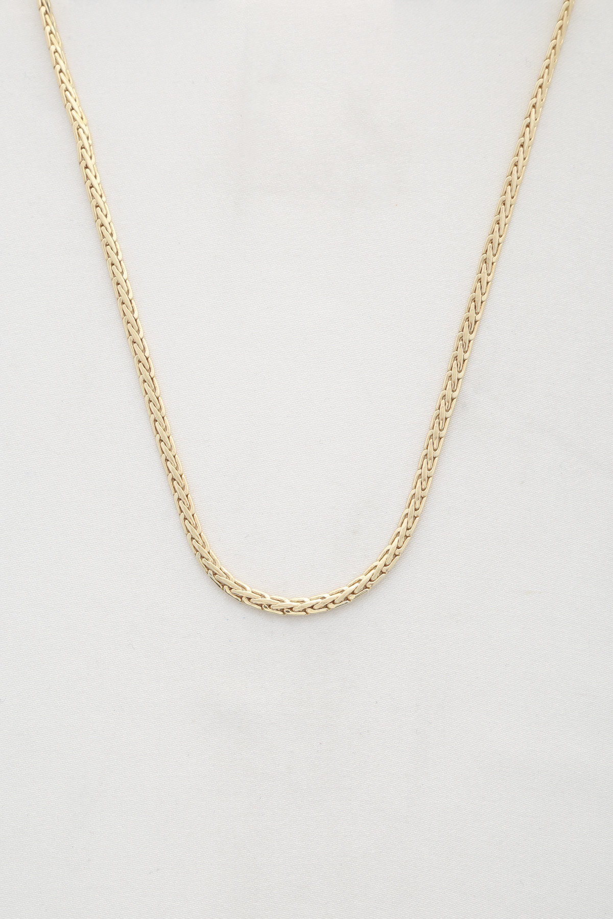 WHEAT LINK METAL NECKLACE