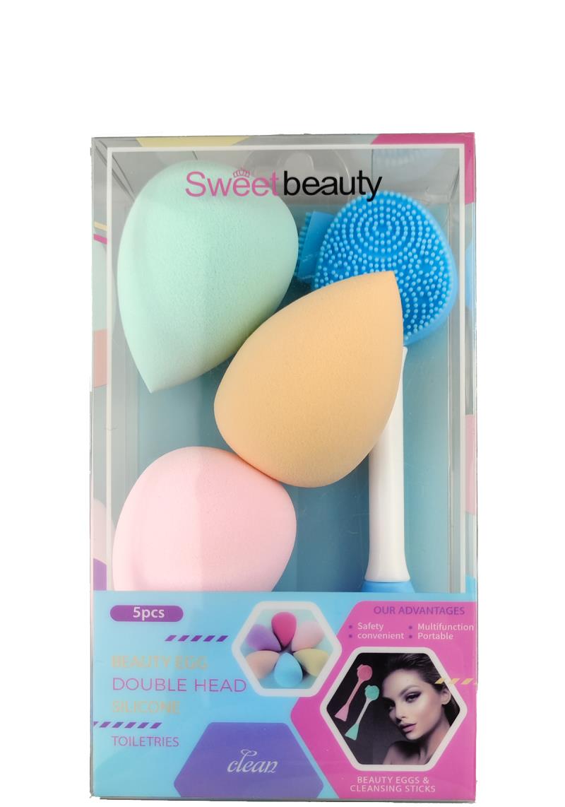 SWEETBEAUTY DOUBLE HEAD MAKEUP SPONGE SET