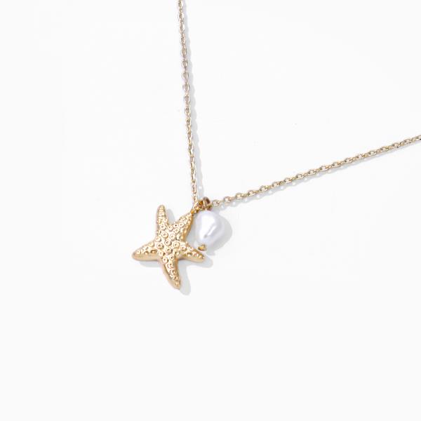 18K GOLD RHODIUM DIPPED SUMMER STORY NECKLACE