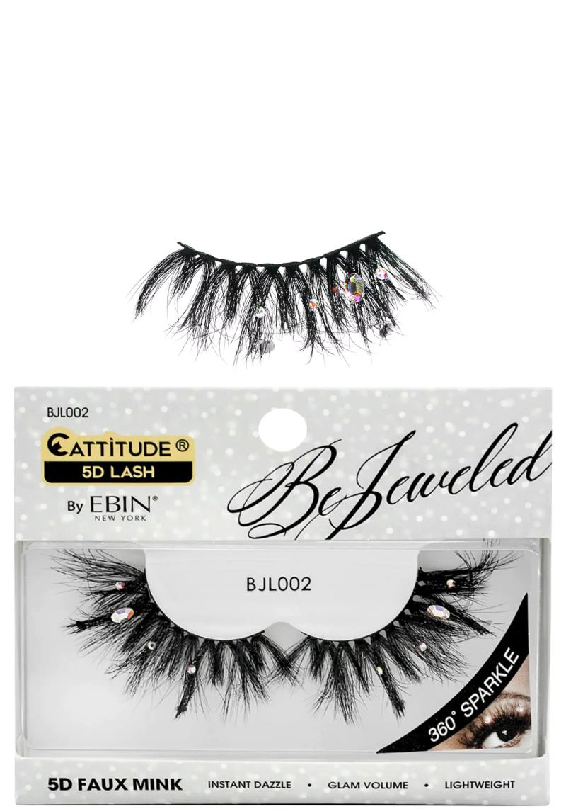 EBIN CATTITUDE 5D BEJEWELED LASHES SET