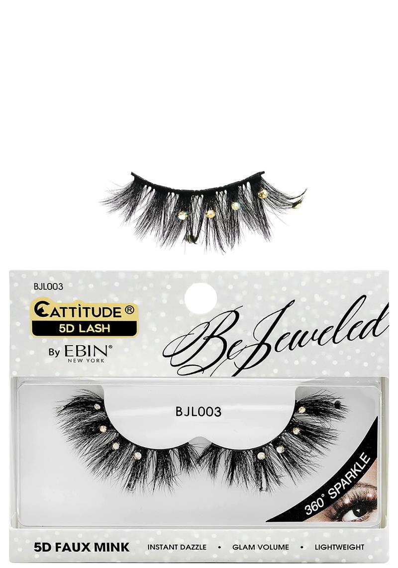 EBIN CATTITUDE 5D BEJEWELED LASHES SET
