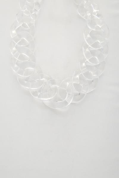 SODAJO CLEAR CUBR LINK NECKLACE