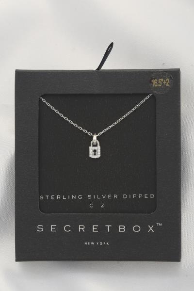DAINTY LOCK 14K GOLD DIPPED NECKLACE