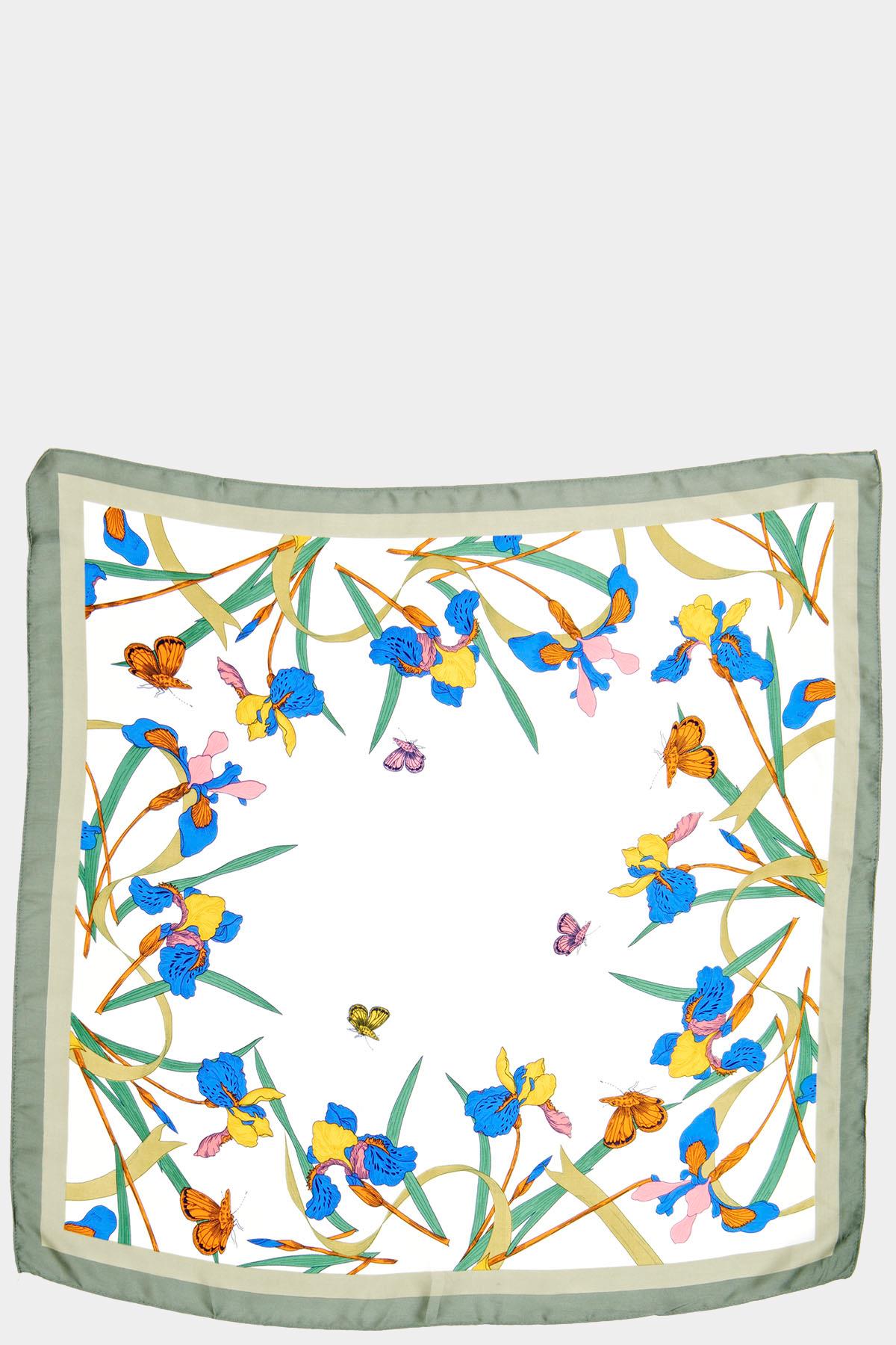 FLORAL PRINTED SILKY BANDANA