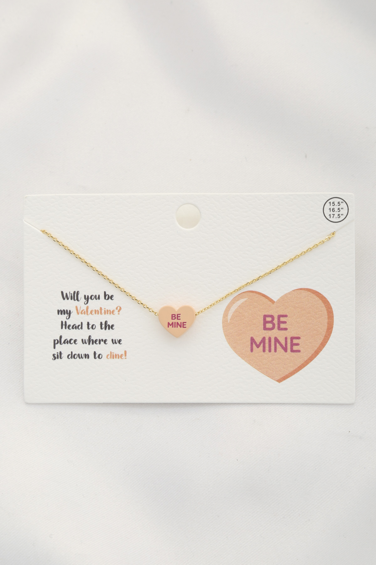 BE MINE CHARM NECKLACE